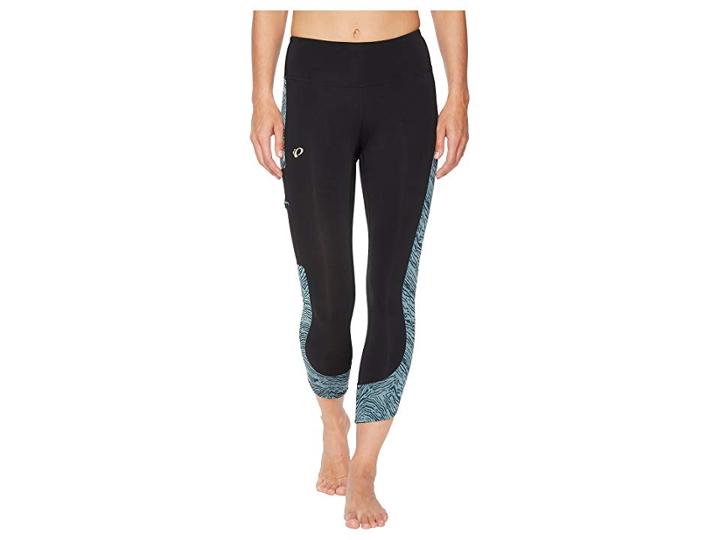 Pearl Izumi Escape 3/4 Tights Print (black/arctic Phyllite) Women's Casual Pants