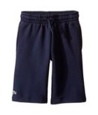 Lacoste Kids Sport Fleece Shorts (little Kids/big Kids) (navy Blue) Boy's Shorts