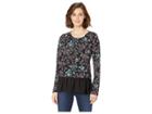 Karen Kane Sheer Hem Top (print) Women's Clothing