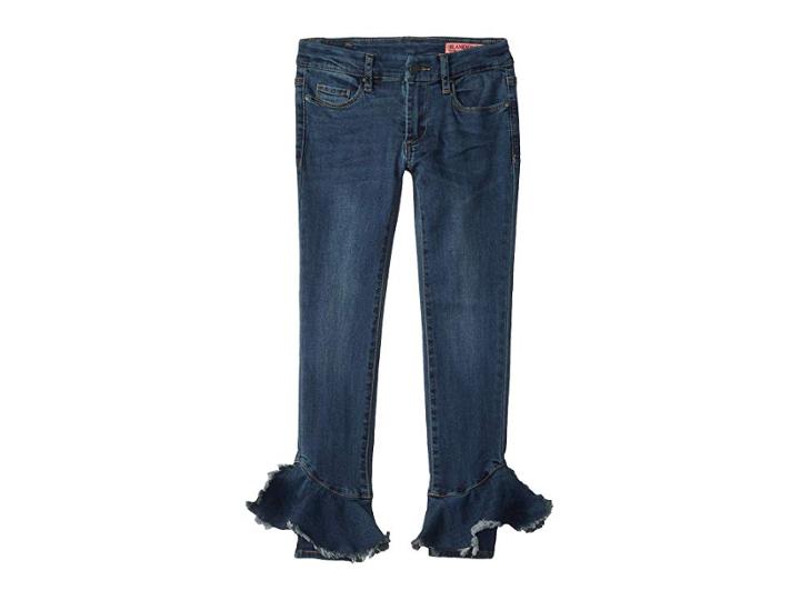 Blank Nyc Kids Ruffle Detail Denim Skinny In Pageant Princess (big Kids) (pageant Princess) Girl's Jeans
