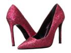 Just Cavalli Pointed Toe Pump Glitter (magenta) High Heels