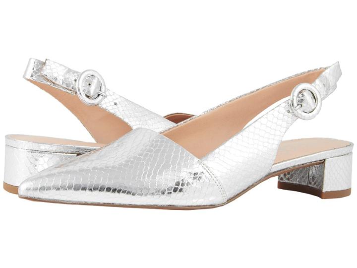 Franco Sarto Vellez (silver Snake) Women's 1-2 Inch Heel Shoes