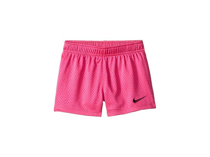Nike Kids Classic Mesh Shorts (little Kids) (laser Fuchsia) Girl's Shorts