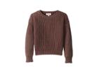 Maddie By Maddie Ziegler Pull-on Shaker Stitch Sweater (big Kids) (maroon) Girl's Sweater