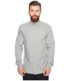 Ben Sherman Long Sleeve Brushed Conversational Shirt (silver Grey) Men's Long Sleeve Button Up