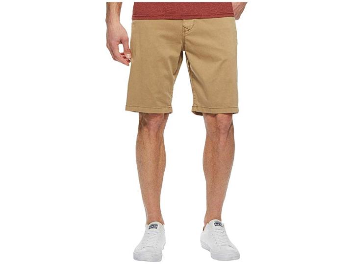 Lucky Brand Stretch Sateen Flat Front Shorts (twill) Men's Shorts