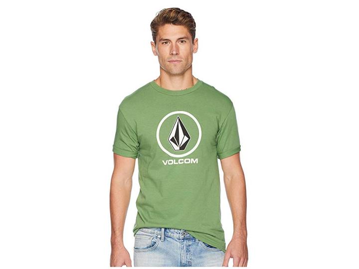 Volcom Crisp Stone Short Sleeve Tee (dark Kelly) Men's T Shirt