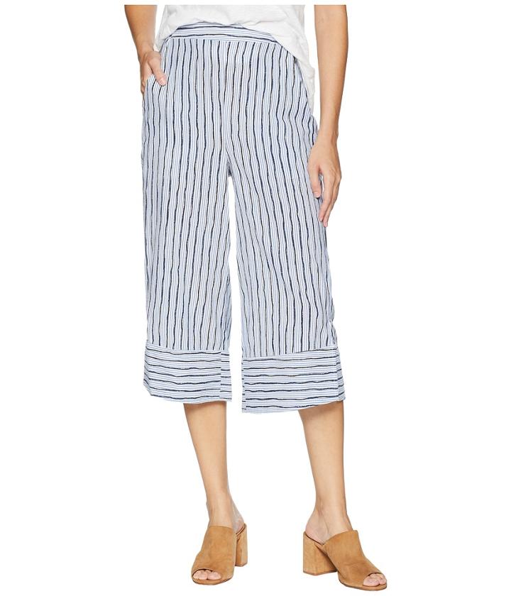 Bcbgeneration Cropped Pull-on Pants (blue Multi) Women's Casual Pants