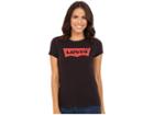 Levi's(r) Womens Slim Crew Neck Tee (core Batwing Black) Women's T Shirt