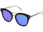 Guess Gf0304 (blue Marble/blue Mirror Lens) Fashion Sunglasses