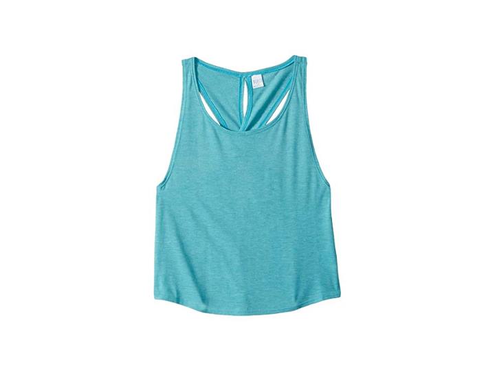 Bloch Kids Cross-back Tank Top (little Kids/big Kids) (teal) Girl's Sleeveless