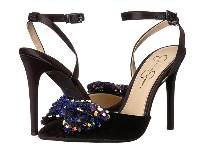 Jessica Simpson Pearlanna (black Velvet) Women's Shoes