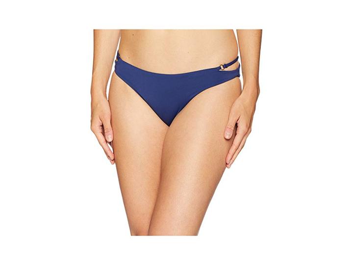 Roxy Solid Softly Love Regular Bottoms (medieval Blue) Women's Swimwear