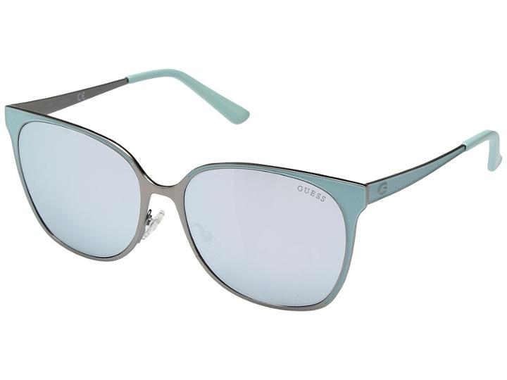 Guess Gu7458 (matte Gunmetal/smoke Mirror) Fashion Sunglasses
