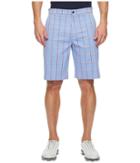 Callaway Herringbone Plaid Shorts (chambray) Men's Shorts