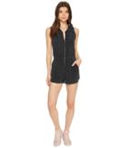 Rvca Hitched Romper (black) Women's Jumpsuit & Rompers One Piece