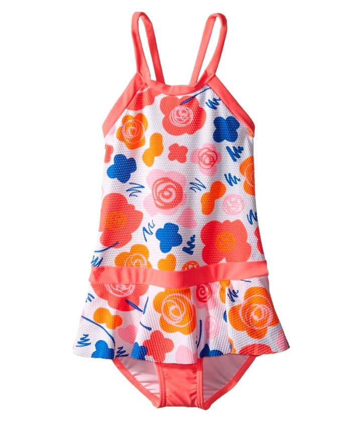 Seafolly Kids Vintage Pop Skirted Tank Top (infant/toddler/little Kids) (multi) Girl's Swimwear