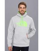The North Face Half Dome Hoodie (heather Grey/power Green) Men's Long Sleeve Pullover