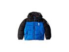 U.s. Polo Assn. Kids Reversible Jacket (little Kids) (blue Tile/camo) Boy's Coat