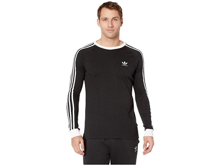 Adidas Skateboarding Clima 2.0 Long Sleeve Tee (black/white) Men's Long Sleeve Pullover