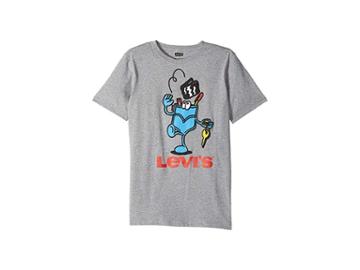 Levi's(r) Kids Graphic Tee (big Kids) (marled Grey) Boy's T Shirt