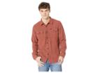 Brixton Bowery Solid Long Sleeve Flannel (clay) Men's Long Sleeve Pullover