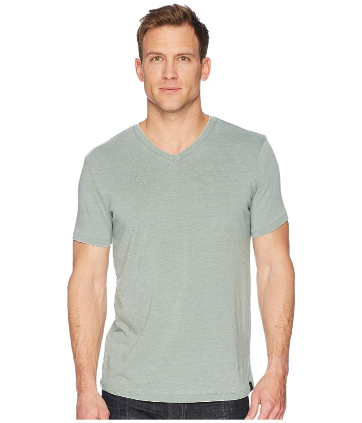 Lucky Brand Venice Burnout V-neck Tee (laurel Wreath) Men's Clothing