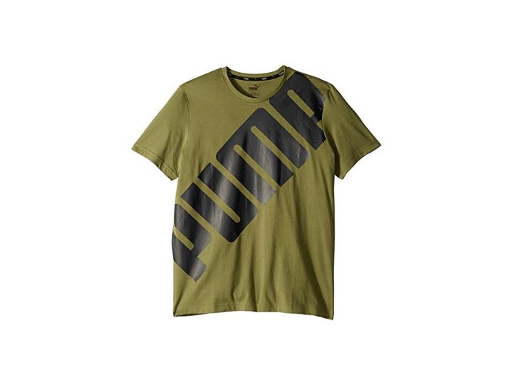 Puma Big Logo Tee (olivine 2) Men's T Shirt