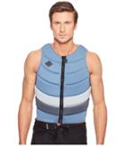 O'neill Gooru Tech Front Zip Comp Vest (dusty Blue/cool Grey/graphite) Men's Swimwear