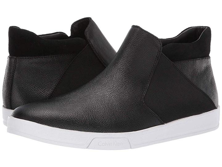 Calvin Klein Basilio (black Small Tumbled Leather) Men's Shoes