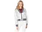Juicy Couture Silver Foil Track Jacket (silver Foil) Women's Clothing