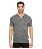 Calvin Klein Marled Knit Polo (calisto Grey Heather) Men's Clothing