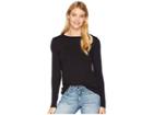 Bobeau Bishop Sleeve Knit Tee (black) Women's T Shirt