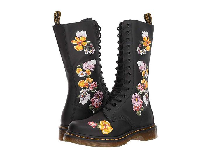 Dr. Martens 1914 Vonda Ii Floral (black Softy T) Women's Boots