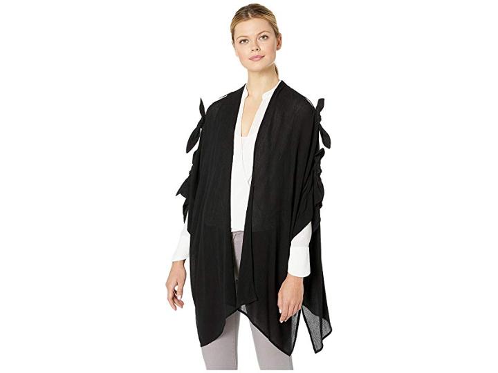 Echo Design Tie Shoulder Cardigan (black) Women's Sweater
