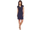 Tommy Bahama Tambour Side Gathered Dress (ocean Deep) Women's Dress