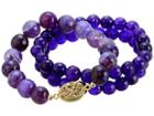 Dee Berkley Quartzite Beaded Bracelet Set (purple) Bracelet