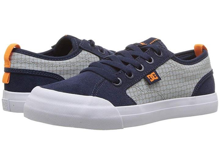Dc Kids Evan Se (little Kid/big Kid) (navy/grey) Boys Shoes
