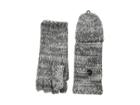 Rebecca Minkoff Subtle Mouline Pop Top Mittens (light Heather Gray/ivory/light Heather Gray) Extreme Cold Weather Gloves