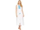 Lauren Ralph Lauren Embroidered Linen Maxi Dress (white) Women's Dress