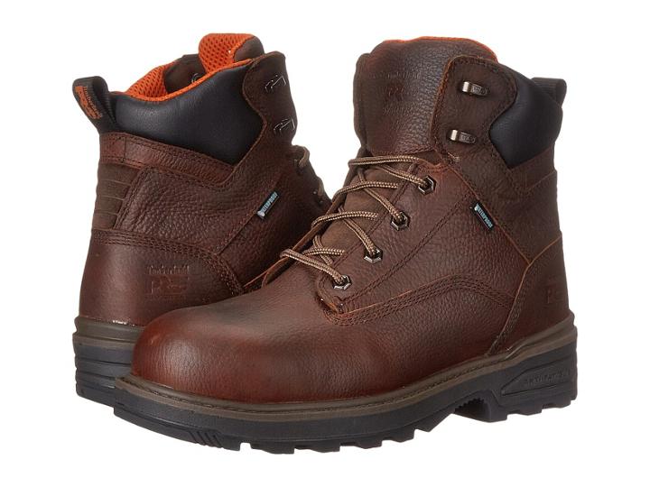 Timberland 6 Resistor Composite Safety Toe Waterproof Boot (brown 2) Men's Work Boots