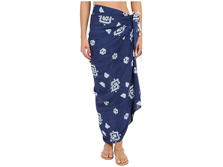 Plush Soleil Aztec Pareo (blue) Scarves