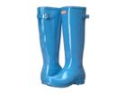 Hunter Original Back Adjustable Gloss Rain Boots (forget Me Not) Women's Rain Boots