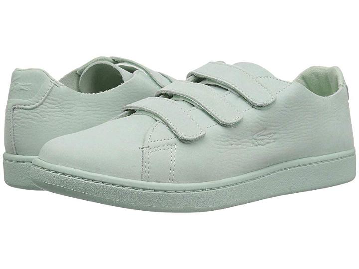 Lacoste Carnaby Strap 218 1 U (light Green/light Green) Men's Lace Up Casual Shoes