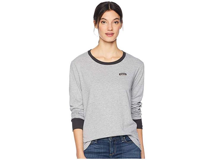Burton Bel Mar Long Sleeve T-shirt (gray Heather) Women's T Shirt