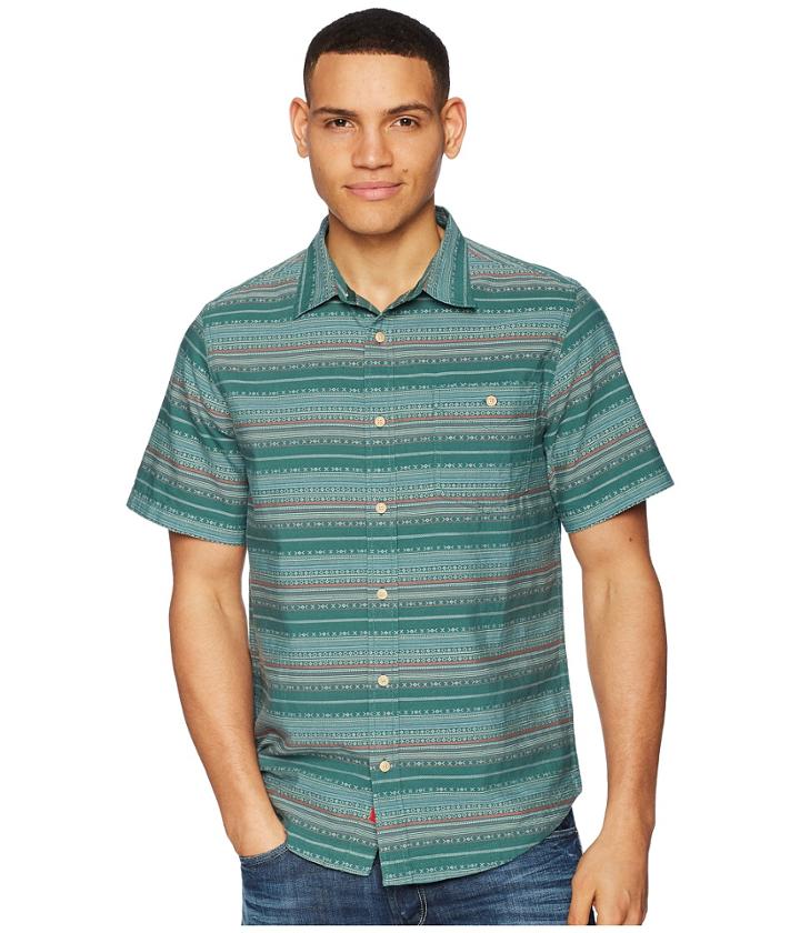 Mountain Khakis Horizon Short Sleeve Shirt (deep Sea) Men's Clothing