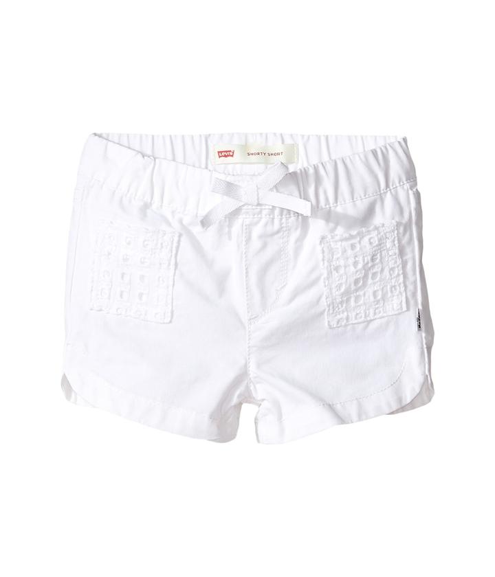 Levi's(r) Kids Dolphin Shorts (infant) (white) Girl's Shorts