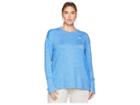 Nike Element Crew Top (sizes 1x-3x) (signal Blue/cobalt Tint/heather) Women's Long Sleeve Pullover