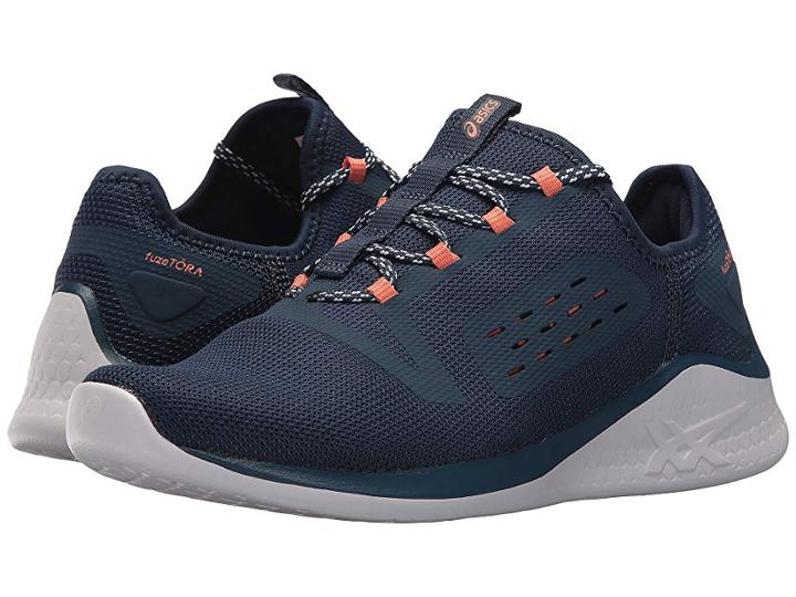 Asics Fuzetora (dark Blue/dark Blue/begonia Pink) Women's Running Shoes