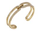 Michael Kors Iconic Link Pave Open Cuff Bracelet (gold) Bracelet